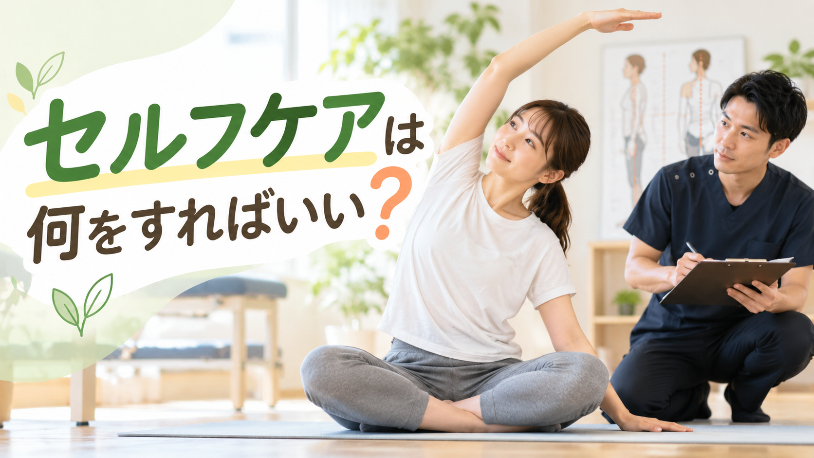 セルフケアは何をすればいい？姿勢に合わせたケアが大切な理由【つくば市】